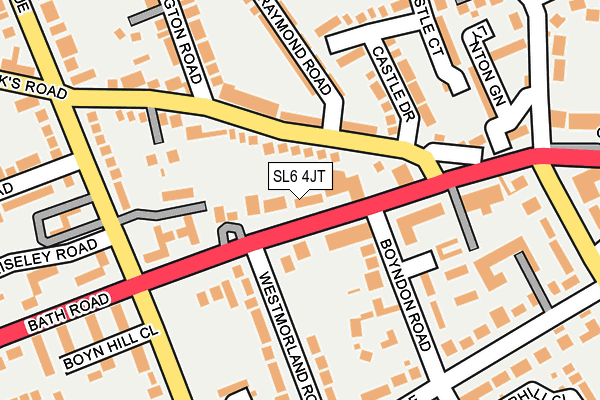 SL6 4JT map - OS OpenMap – Local (Ordnance Survey)