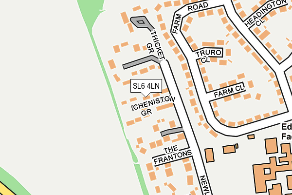 SL6 4LN map - OS OpenMap – Local (Ordnance Survey)