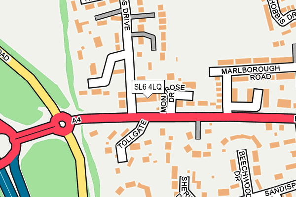 SL6 4LQ map - OS OpenMap – Local (Ordnance Survey)