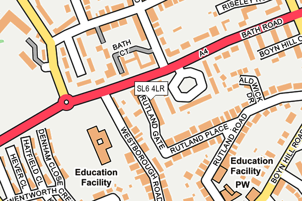 SL6 4LR map - OS OpenMap – Local (Ordnance Survey)