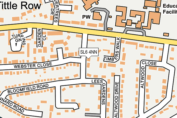 SL6 4NN map - OS OpenMap – Local (Ordnance Survey)