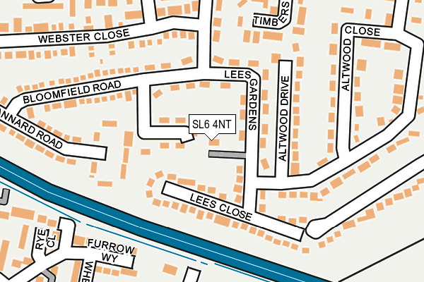 SL6 4NT map - OS OpenMap – Local (Ordnance Survey)