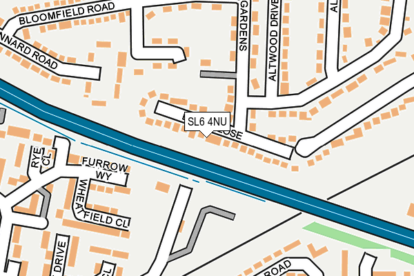 SL6 4NU map - OS OpenMap – Local (Ordnance Survey)