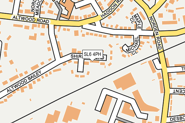 SL6 4PH map - OS OpenMap – Local (Ordnance Survey)