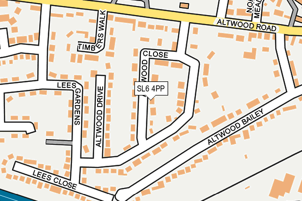 SL6 4PP map - OS OpenMap – Local (Ordnance Survey)