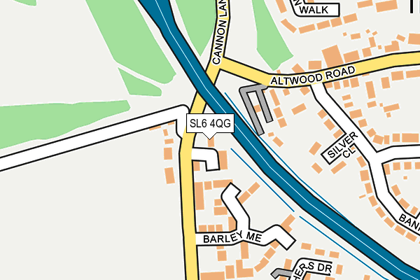 SL6 4QG map - OS OpenMap – Local (Ordnance Survey)