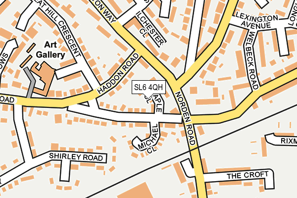 SL6 4QH map - OS OpenMap – Local (Ordnance Survey)
