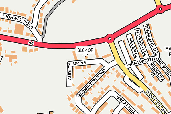 SL6 4QP map - OS OpenMap – Local (Ordnance Survey)