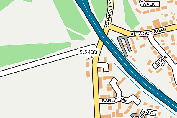 SL6 4QQ map - OS OpenMap – Local (Ordnance Survey)