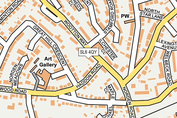 SL6 4QY map - OS OpenMap – Local (Ordnance Survey)