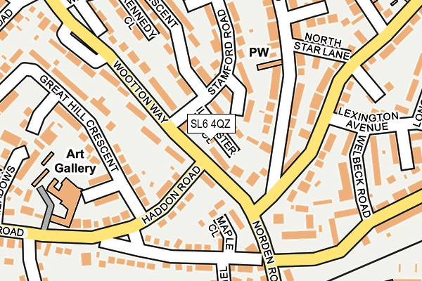 SL6 4QZ map - OS OpenMap – Local (Ordnance Survey)