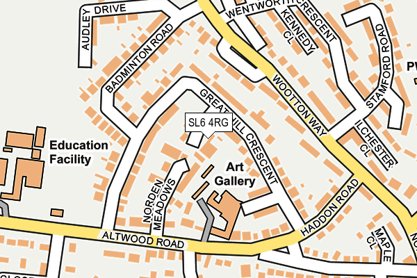 SL6 4RG map - OS OpenMap – Local (Ordnance Survey)