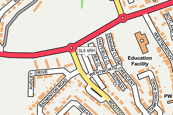 SL6 4RH map - OS OpenMap – Local (Ordnance Survey)