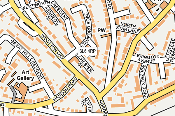 SL6 4RP map - OS OpenMap – Local (Ordnance Survey)
