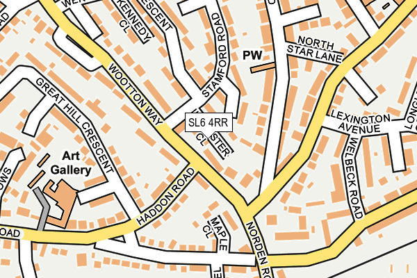 SL6 4RR map - OS OpenMap – Local (Ordnance Survey)