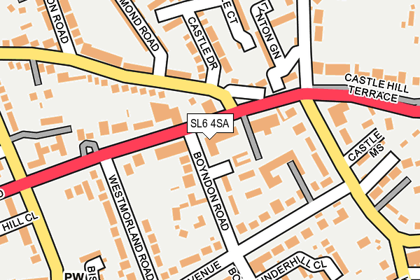 SL6 4SA map - OS OpenMap – Local (Ordnance Survey)
