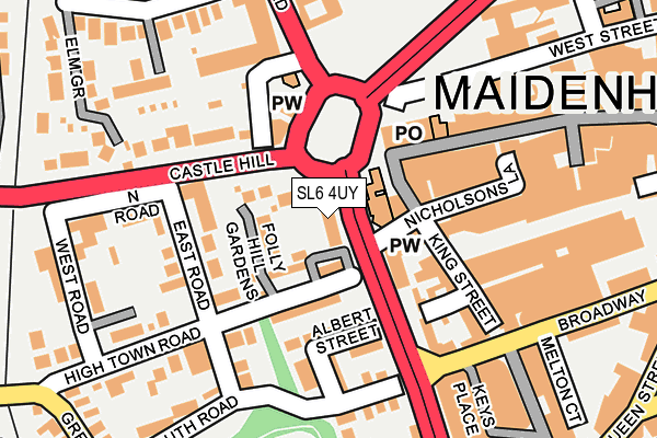 SL6 4UY map - OS OpenMap – Local (Ordnance Survey)