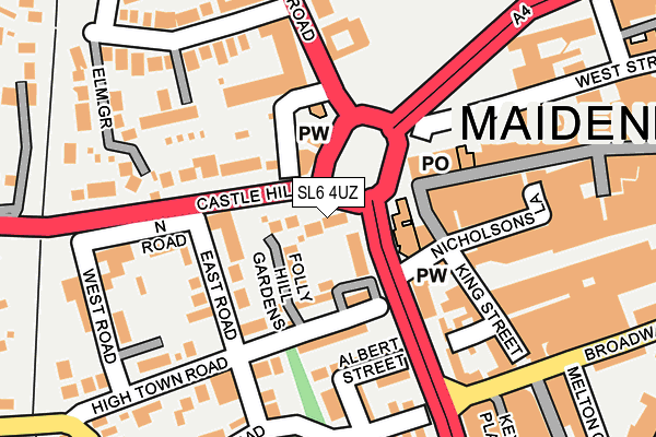 SL6 4UZ map - OS OpenMap – Local (Ordnance Survey)