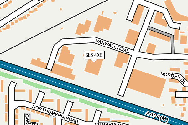 SL6 4XE map - OS OpenMap – Local (Ordnance Survey)