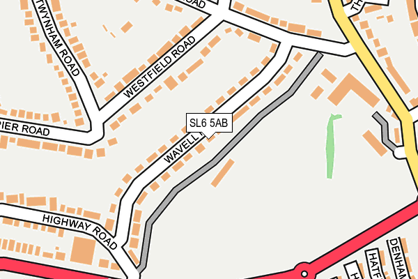 SL6 5AB map - OS OpenMap – Local (Ordnance Survey)