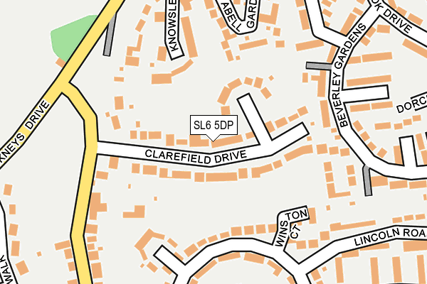 SL6 5DP map - OS OpenMap – Local (Ordnance Survey)