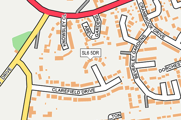 SL6 5DR map - OS OpenMap – Local (Ordnance Survey)