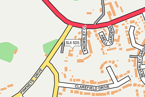 SL6 5DS map - OS OpenMap – Local (Ordnance Survey)