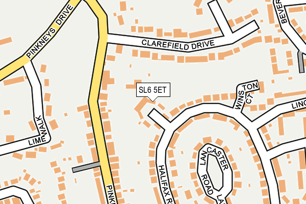 SL6 5ET map - OS OpenMap – Local (Ordnance Survey)