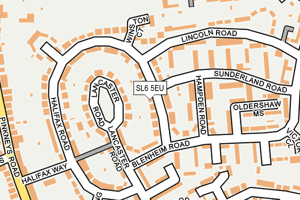 SL6 5EU map - OS OpenMap – Local (Ordnance Survey)