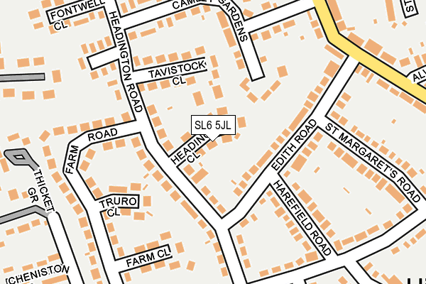 SL6 5JL map - OS OpenMap – Local (Ordnance Survey)