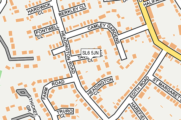 SL6 5JN map - OS OpenMap – Local (Ordnance Survey)