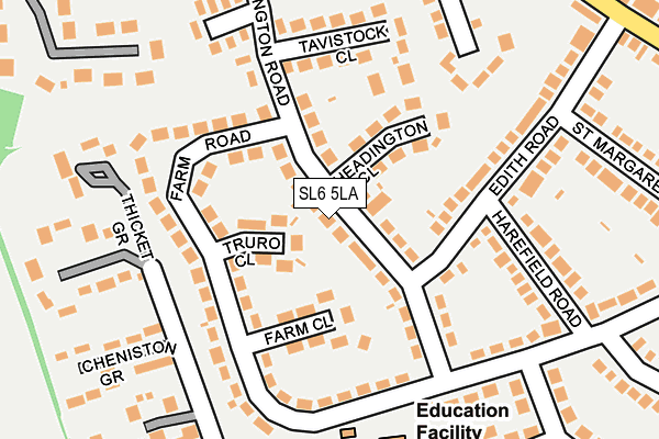 SL6 5LA map - OS OpenMap – Local (Ordnance Survey)