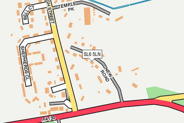 SL6 5LN map - OS OpenMap – Local (Ordnance Survey)