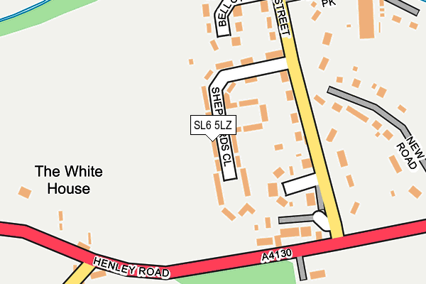 Map of CHURCHTOWN COTTAGES RESIDENTS ASSOCIATION LIMITED at local scale