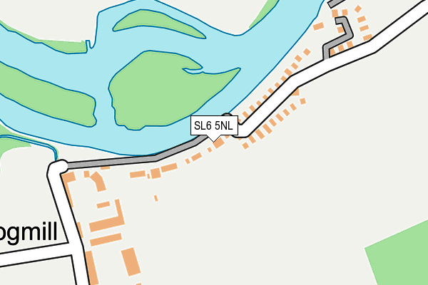 SL6 5NL map - OS OpenMap – Local (Ordnance Survey)