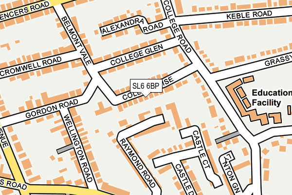 SL6 6BP map - OS OpenMap – Local (Ordnance Survey)