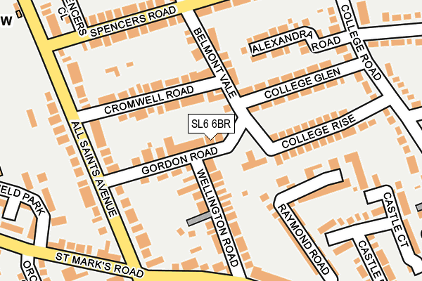 SL6 6BR map - OS OpenMap – Local (Ordnance Survey)