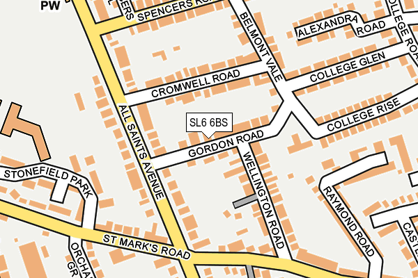 SL6 6BS map - OS OpenMap – Local (Ordnance Survey)