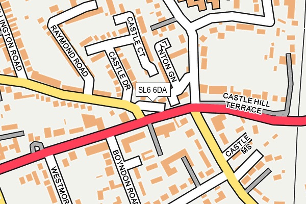 SL6 6DA map - OS OpenMap – Local (Ordnance Survey)