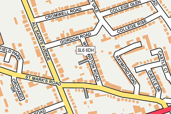 SL6 6DH map - OS OpenMap – Local (Ordnance Survey)