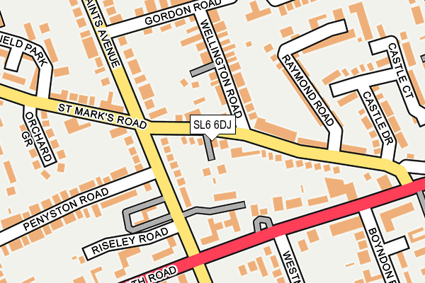 SL6 6DJ map - OS OpenMap – Local (Ordnance Survey)