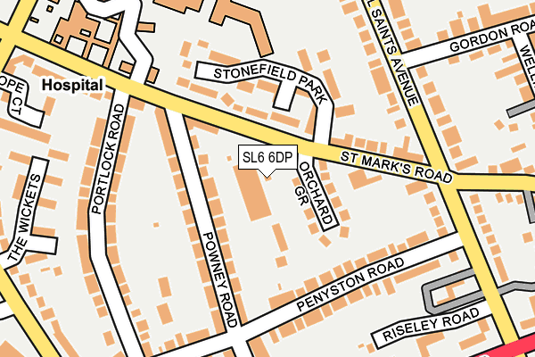 SL6 6DP map - OS OpenMap – Local (Ordnance Survey)