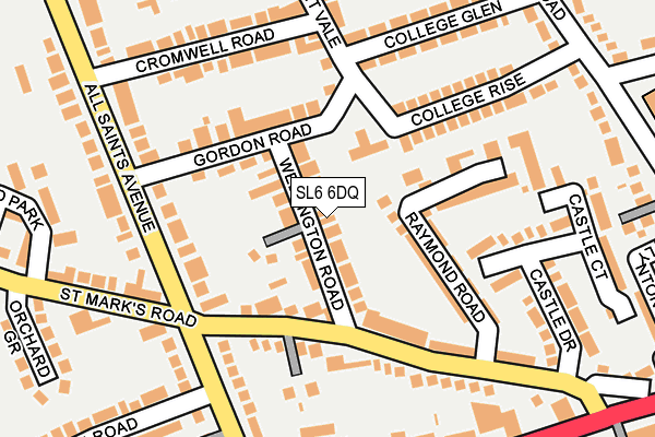 SL6 6DQ map - OS OpenMap – Local (Ordnance Survey)