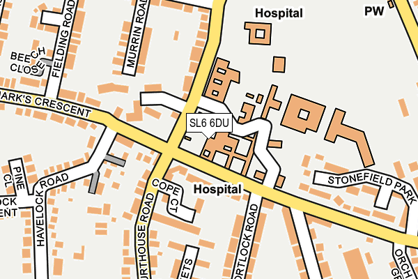 SL6 6DU map - OS OpenMap – Local (Ordnance Survey)