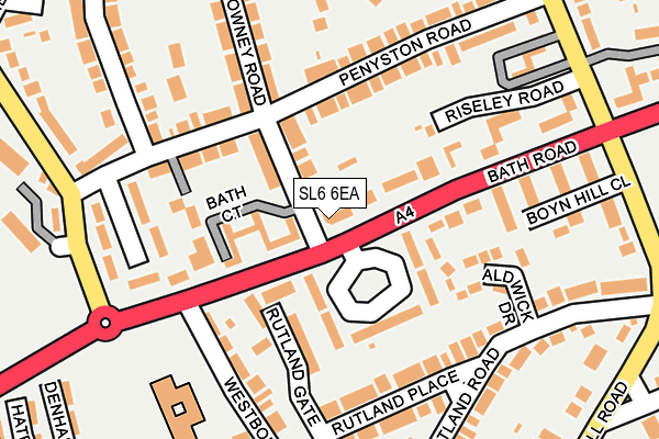 SL6 6EA map - OS OpenMap – Local (Ordnance Survey)