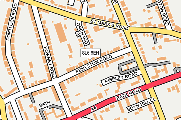 SL6 6EH map - OS OpenMap – Local (Ordnance Survey)