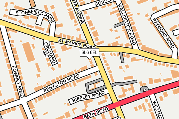SL6 6EL map - OS OpenMap – Local (Ordnance Survey)