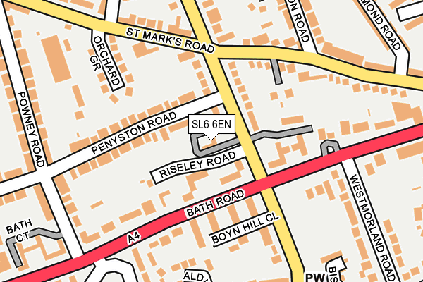 SL6 6EN map - OS OpenMap – Local (Ordnance Survey)