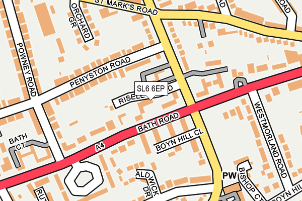 SL6 6EP map - OS OpenMap – Local (Ordnance Survey)