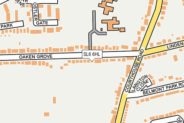 SL6 6HL map - OS OpenMap – Local (Ordnance Survey)